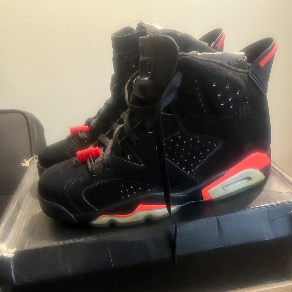 Black and Red High-Top Sneakers